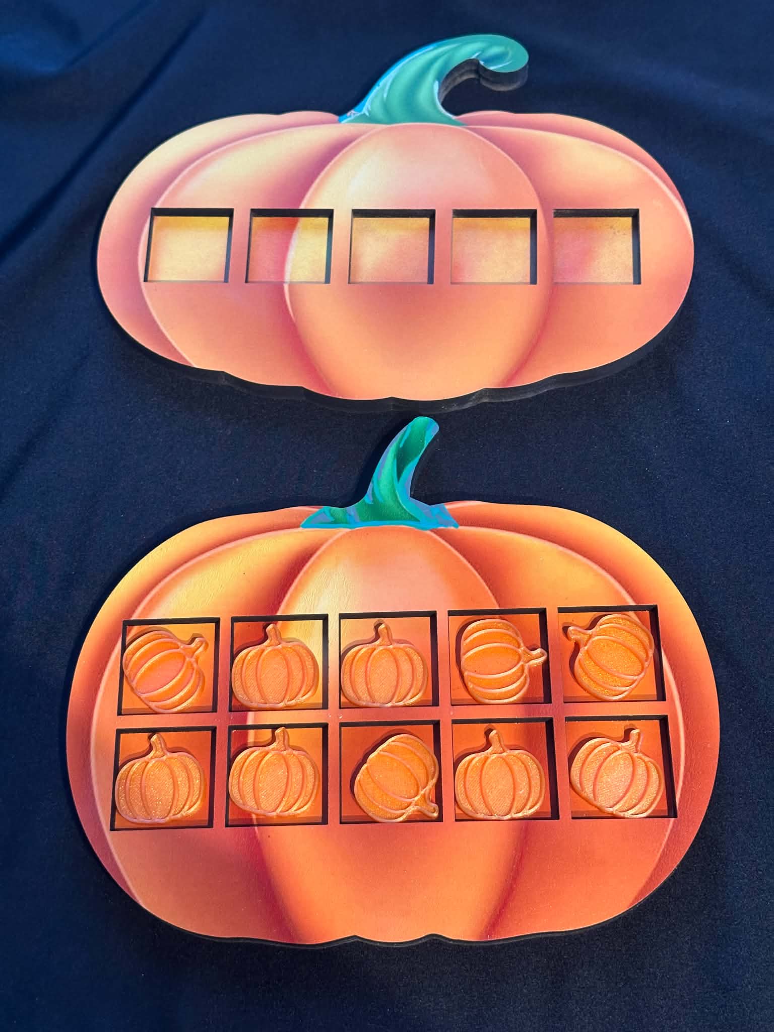 Pumpkin Ten Frame & Tokens - Great to help children visualise numbers up to 10 - Image 4