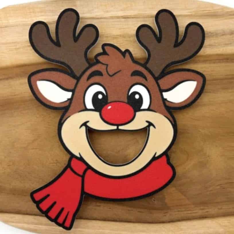 3D Printed Christmas Reindeer - Rudolf Feeding Face-Great winter activity