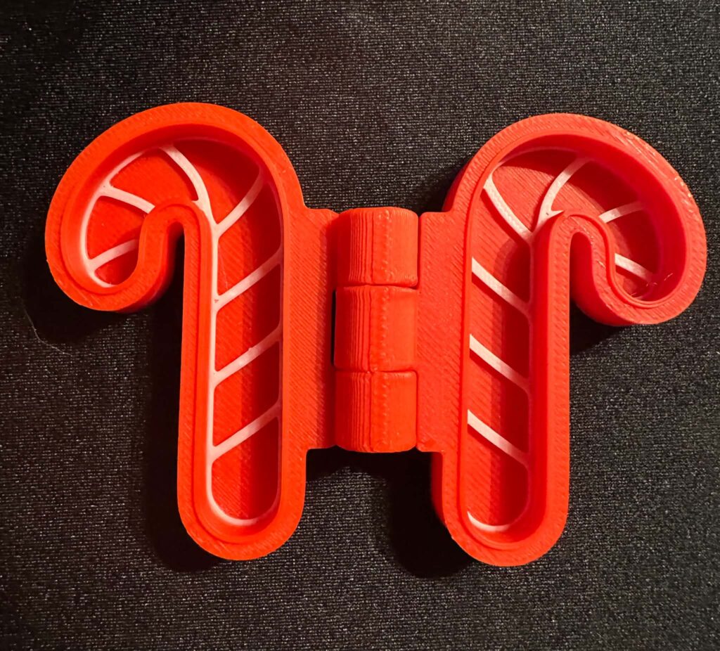 Candy Cane Mould Great for play dough or moon sand