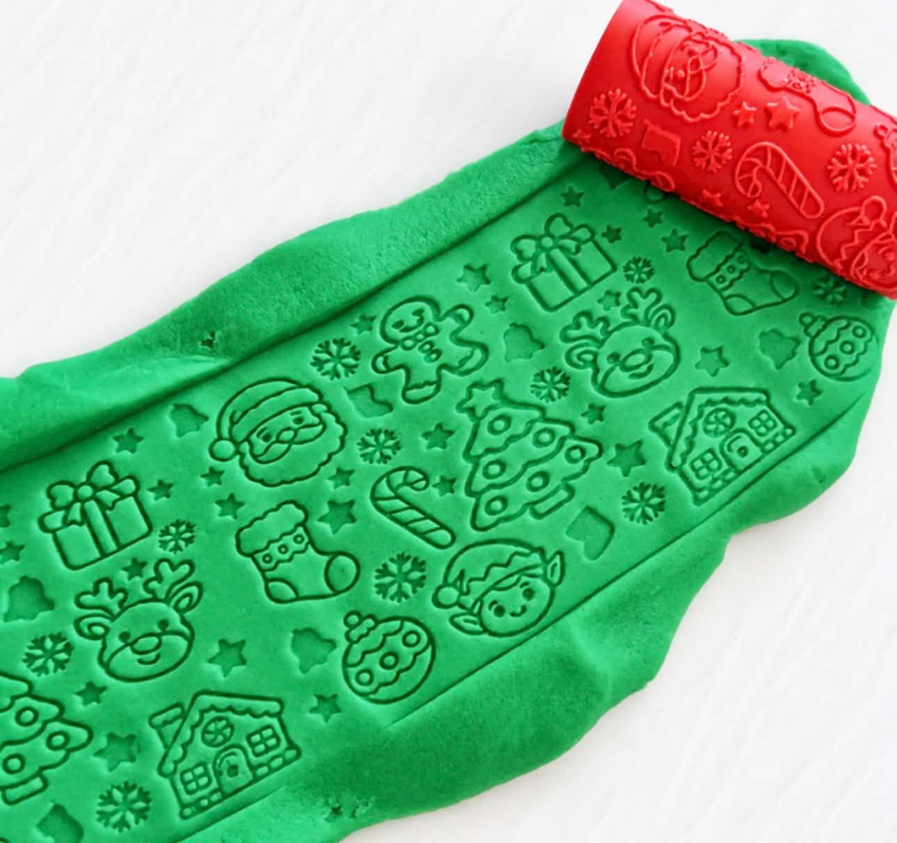 Christmas Play Dough Roller - great for Christmas  activities - Image 1