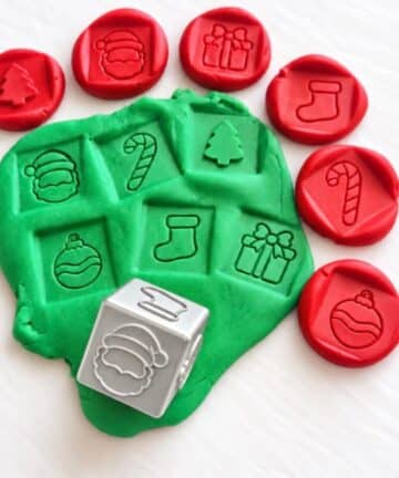 Christmas Stamper Block - Great for Play Dough or Moon Sand