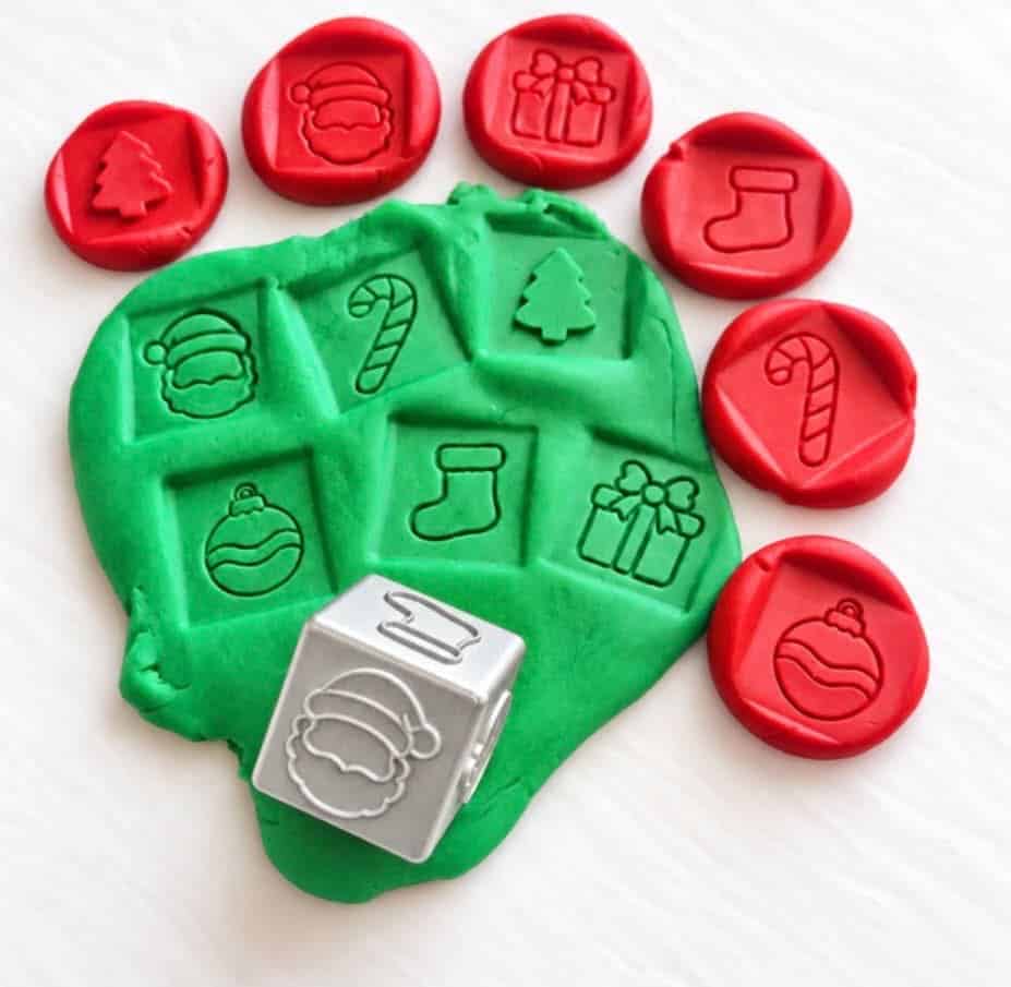 Christmas Stamper Block - Great for Play Dough or Moon Sand