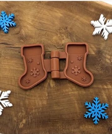 Christmas Stocking Mould Great for play dough or moon sand