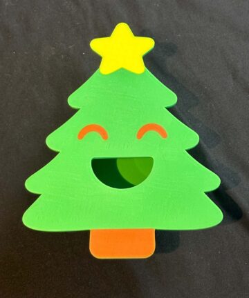Christmas Tree Feeding Face - great find motor skills activity - Image 1