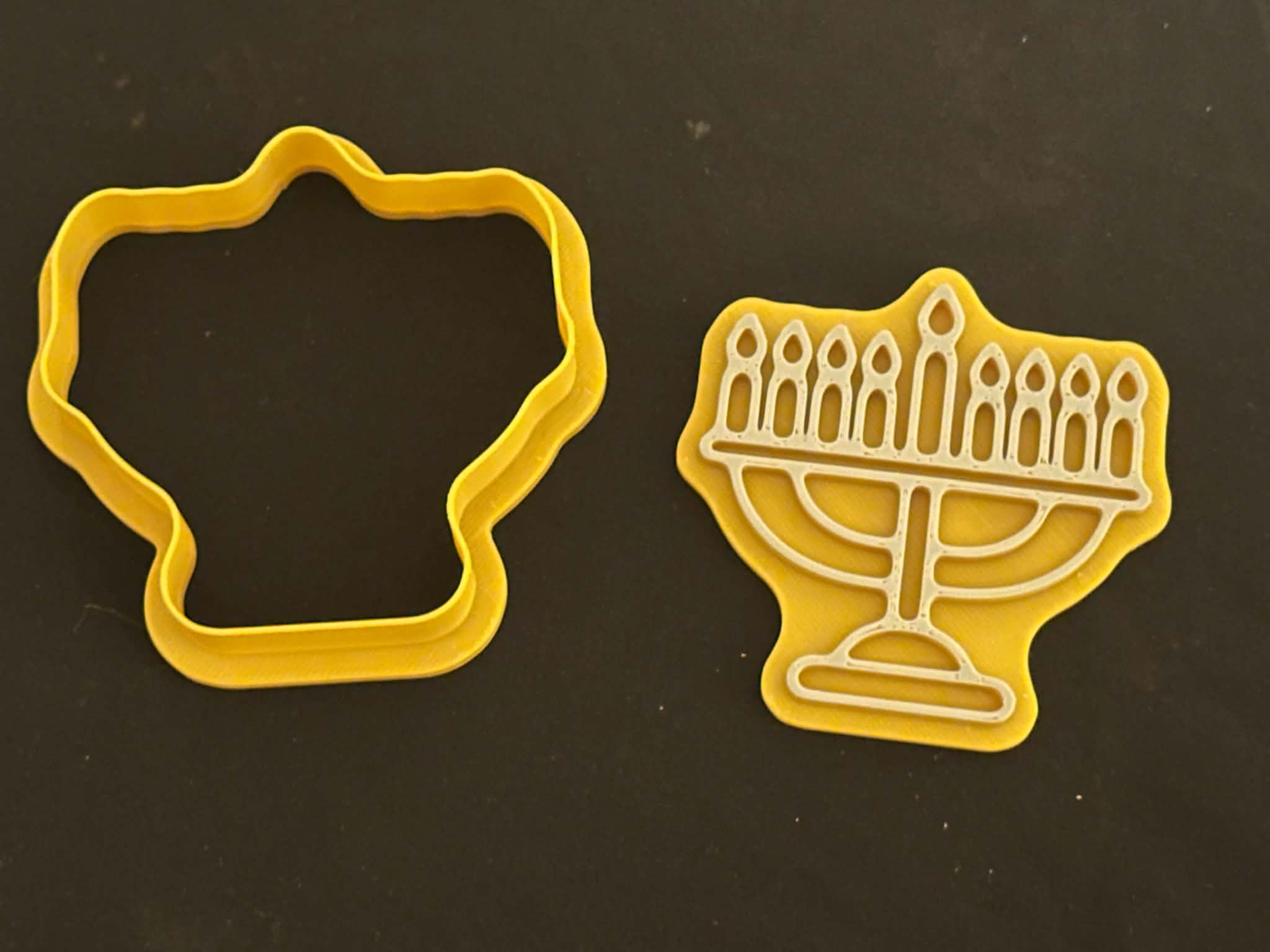 Hanukkah menorah Play Dough Cutter and Stamper- Great for play Dough - Image 1