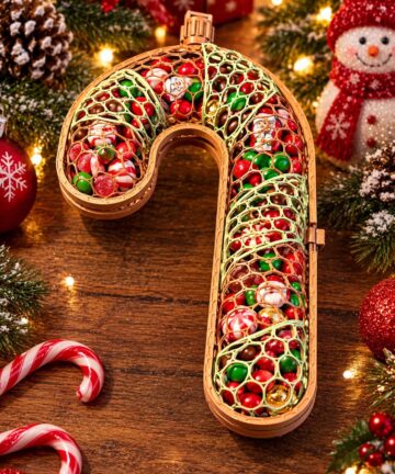 Mesh Fillable Candycane - great for Christmas gifts - Image 1