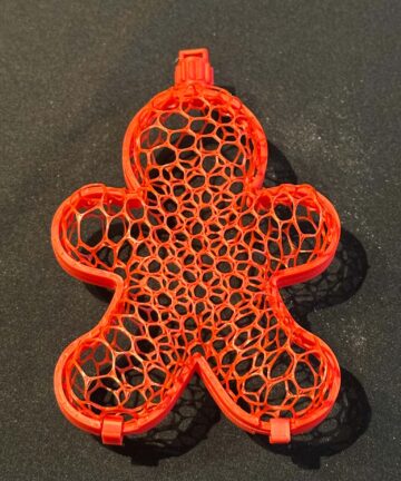 Mesh Fillable Gingerbread man - great for Christmas gifts - Image 2