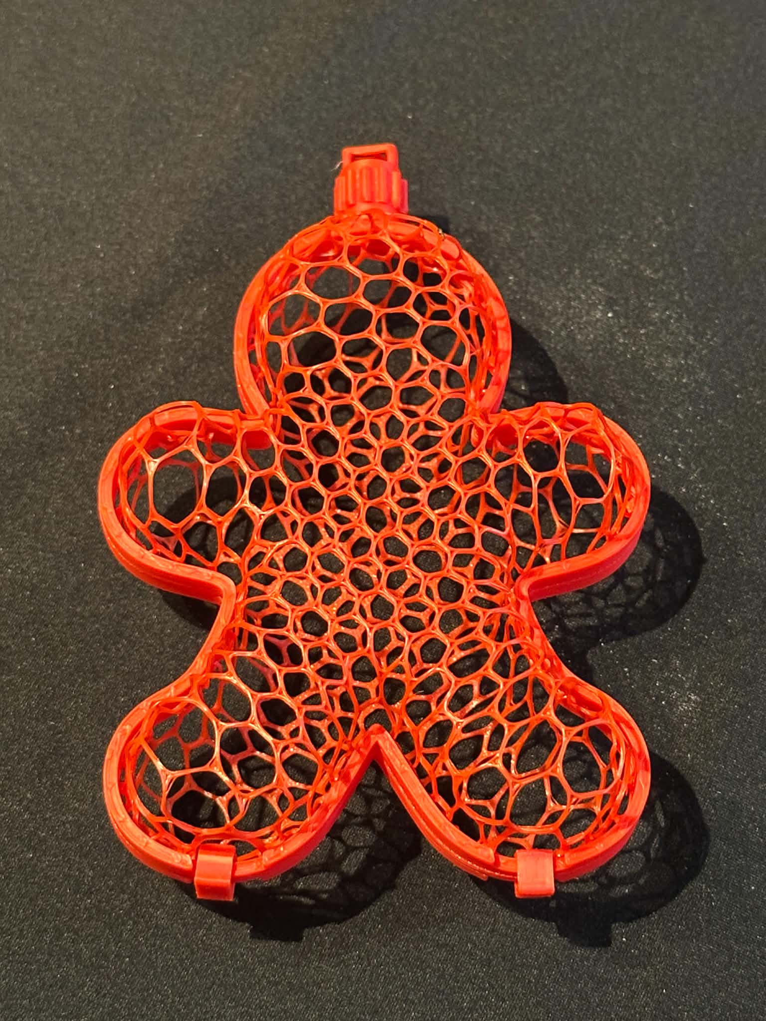 Mesh Fillable Gingerbread man - great for Christmas gifts - Image 2