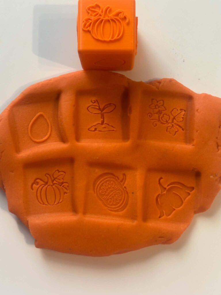 Pumpkin Life Cycle Block - Great for Play Dough or Moon Sand