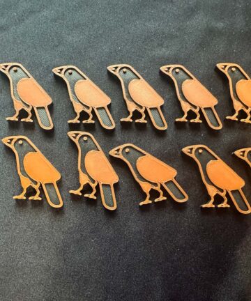 3D printed Mini Crow Tokens set of 10